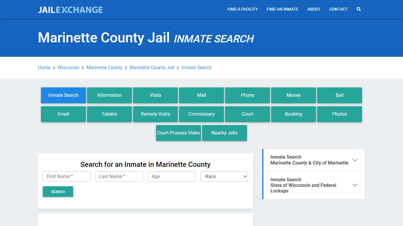 Marinette County Jail, WI Inmate Search: Roster & Mugshots