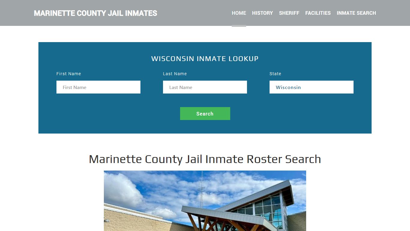 Marinette County Jail Inmate Roster Lookup, Marinette, WI